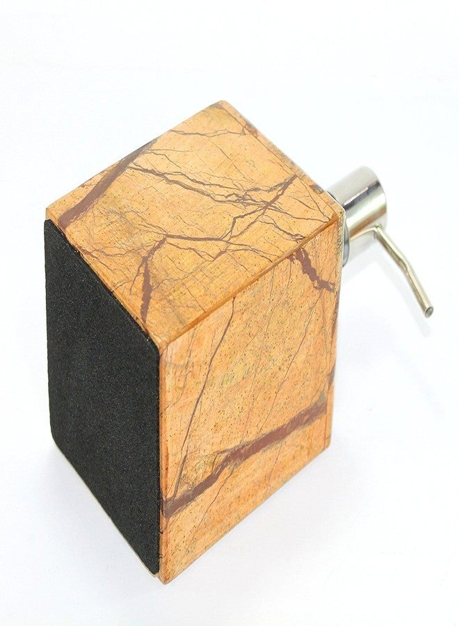 KLEO Soap Dispenser - Made of Genuine Natural Multicolor Stone - Luxury Bathroom Accessories Bath Set - Image 5